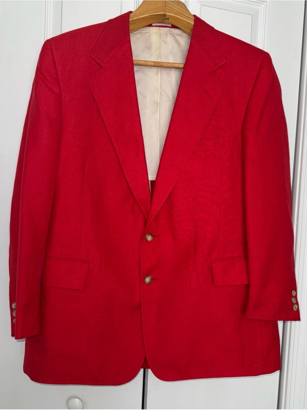 Vintage Red Mens 46 Reg lightweight Blazer/Jacket July 4 th